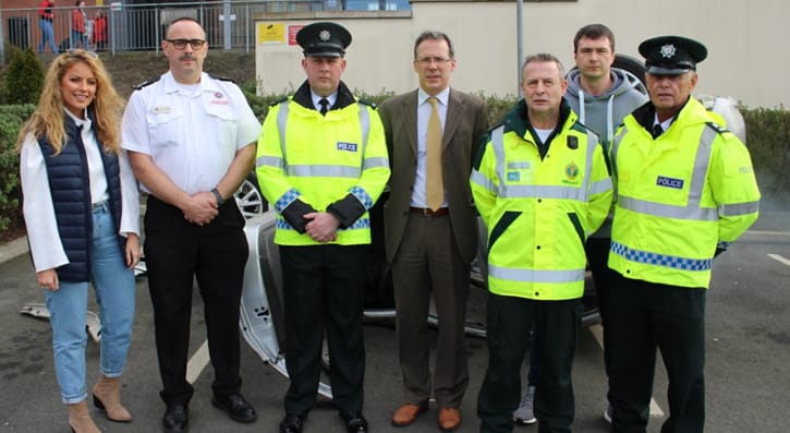 Members of our emergency services recently visited SERC for a demonstration and talk about road safety. 